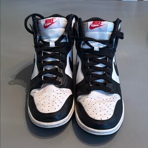 Nike Panda High-Top Sneakers Size 8
